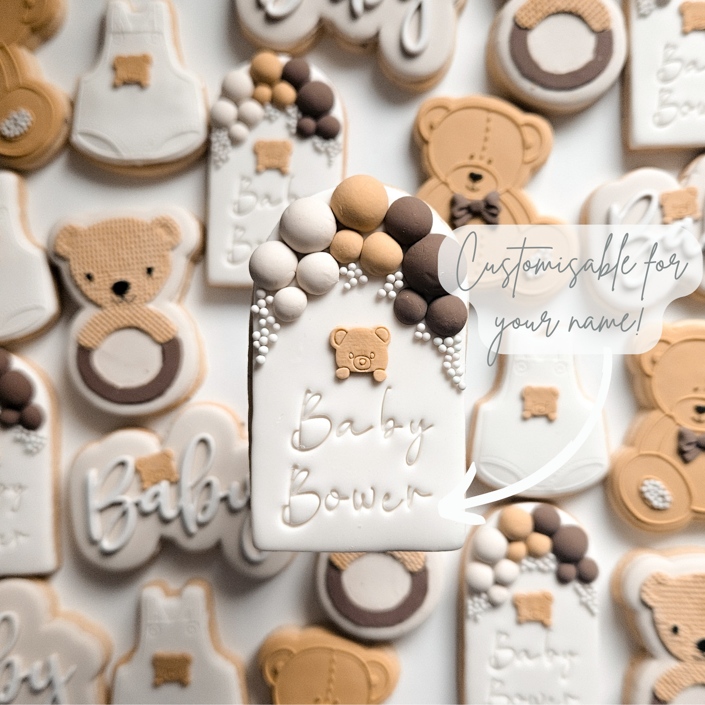We Can Bear-ly Wait Baby Shower Cookies